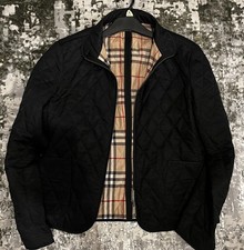 Burberry black diamond-quilted