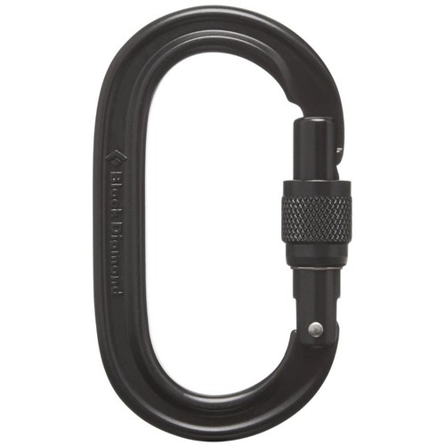 Black diamond oval keylock - diamond,